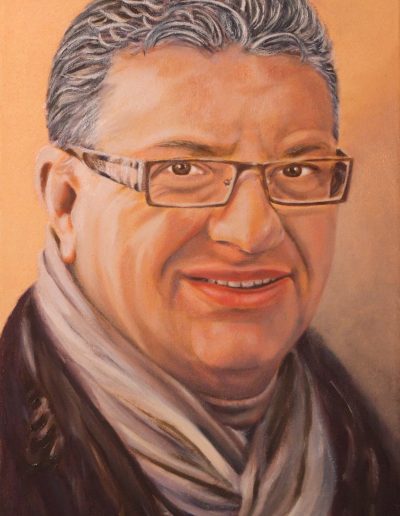 Autoritratto di Salvatore Ramaglia , olio su tela , 50x30 cm, 2008